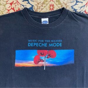 Vintage Y2K Depeche Mode Music for the Masses T-shirt Tee Cygnus Tag L  Large